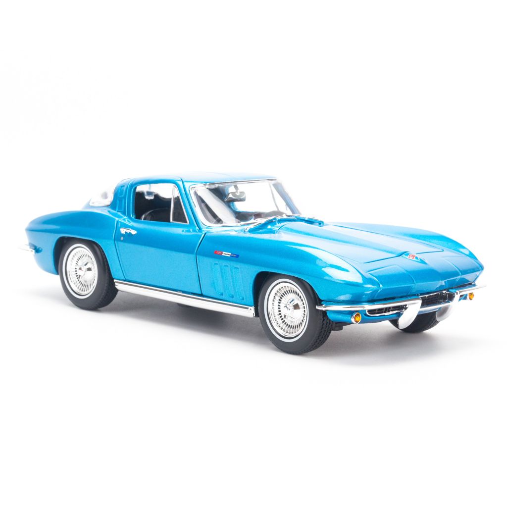 Mô hình xe Chevrolet Corvette 1965 1:18 Maisto Blue