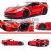 Mô hình xe Chevrolet Corvette Z06 2017 1:24 Welly Red (3)