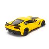 Mô hình xe Chevrolet Corvette Z06 2017 1:24 Welly Yellow (2)