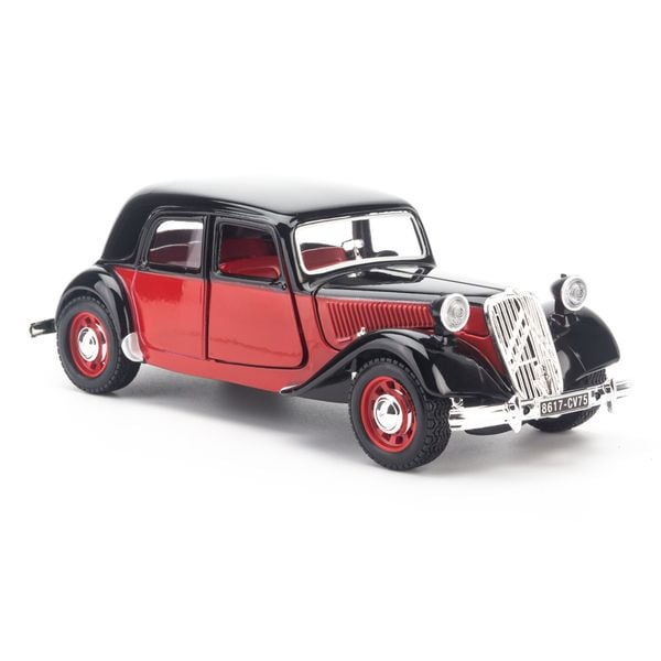 Mô hình xe ô tô Citroen TA 15CV TA 1938 Black-Red 1:24