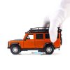 Mô hình xe địa hình Land Rover Defender 1:32 Jackiekim Orange giá rẻ (8)