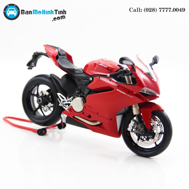 MÔ HÌNH DUCATI 1299 PANIGALE RED 1:12 TSM