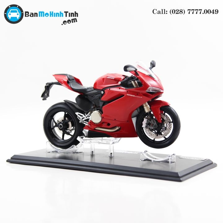 MÔ HÌNH DUCATI 1299 PANIGALE RED 1:12 TSM