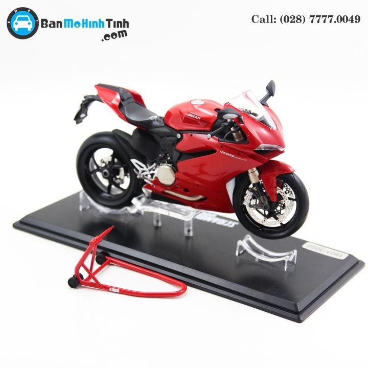 MÔ HÌNH DUCATI 1299 PANIGALE RED 1:12 TSM