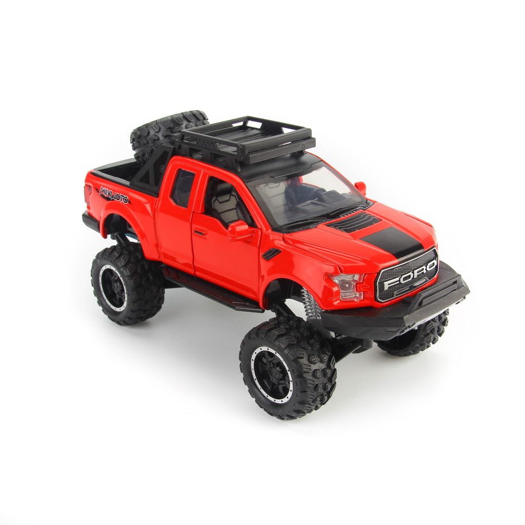 Mô hình xe Ford F-150 Raptor Off-Road Kings 2017 1:32 Miniauto Red