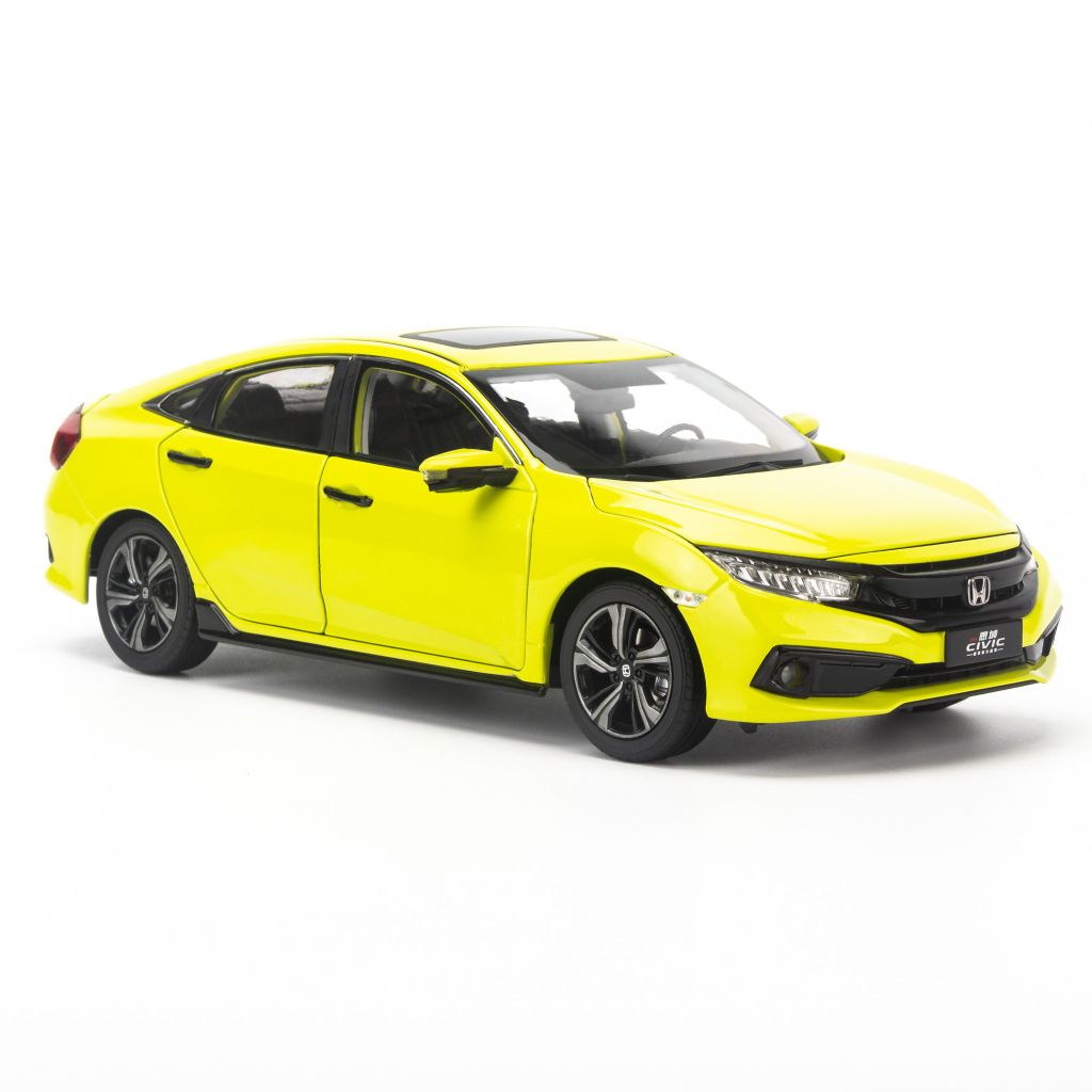 Mô hình xe thể thao Honda Civic 2019 1:18 Paudi Light Green