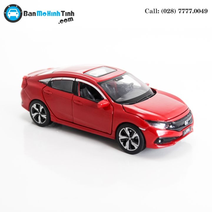 MÔ HÌNH HONDA CIVIC RED 1:32 JACKIE KIM