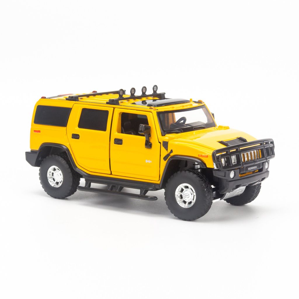 Mô hình xe Hummer H2 2008 1:32 Jackiekim Yellow