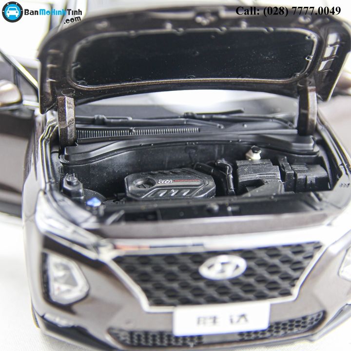 MÔ HÌNH HYUNDAI SANTAFE 2019 BROWN 1:18 PAUDI