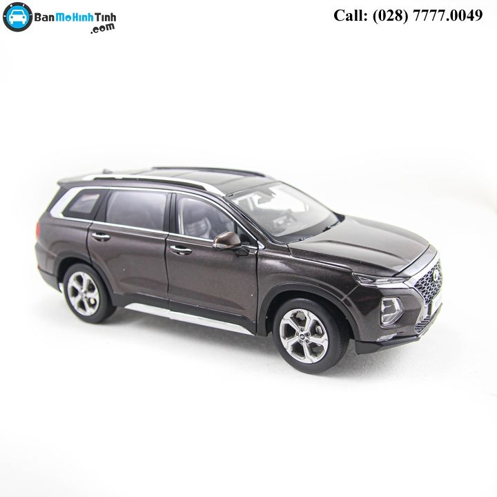 MÔ HÌNH HYUNDAI SANTAFE 2019 BROWN 1:18 PAUDI
