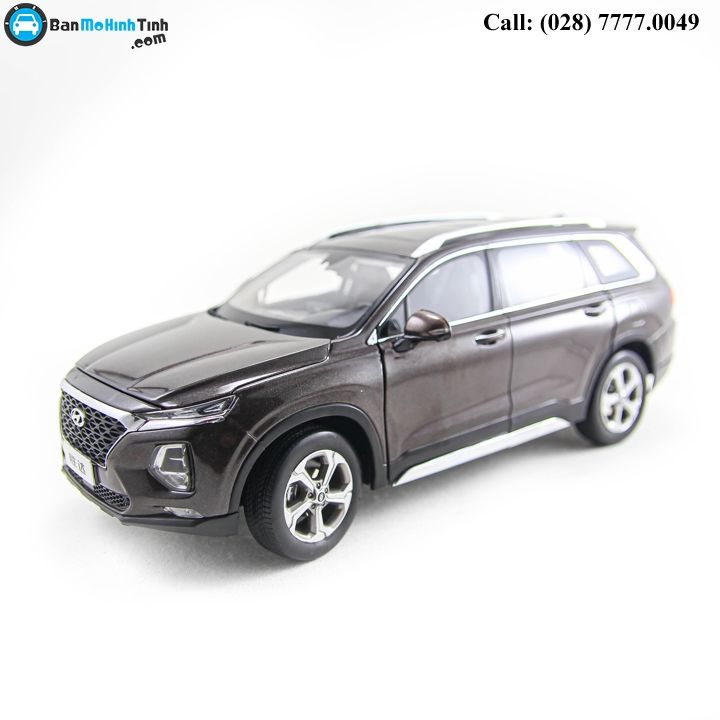 MÔ HÌNH HYUNDAI SANTAFE 2019 BROWN 1:18 PAUDI