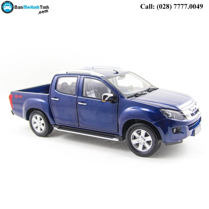 MÔ HÌNH ISUZU D-MAX 4x4 BLUE 1:18 DEALER