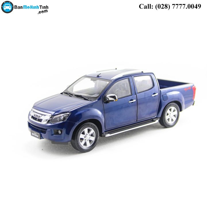 MÔ HÌNH ISUZU D-MAX 4x4 BLUE 1:18 DEALER