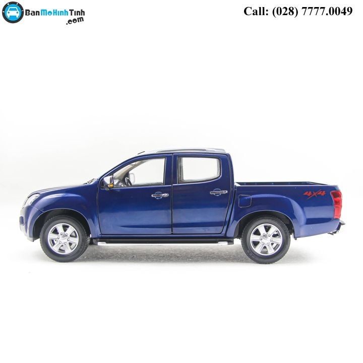 MÔ HÌNH ISUZU D-MAX 4x4 BLUE 1:18 DEALER