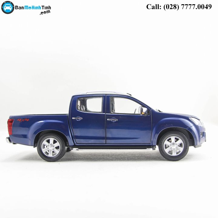 MÔ HÌNH ISUZU D-MAX 4x4 BLUE 1:18 DEALER