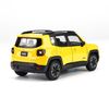 Mô hình xe Jeep Renegade Trailhawk Yellow 1:24 Welly - 24071