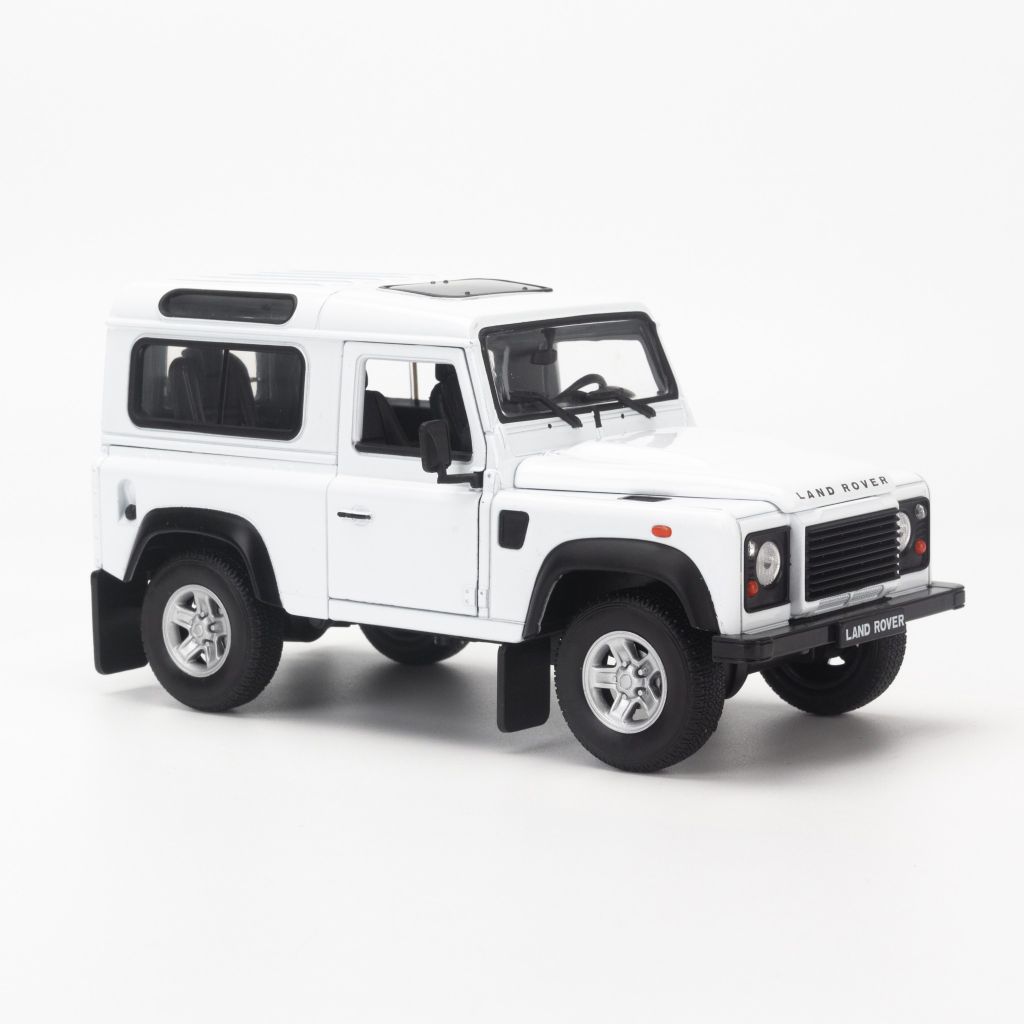 Mô hình xe Land Rover Defender 1:24 Welly White