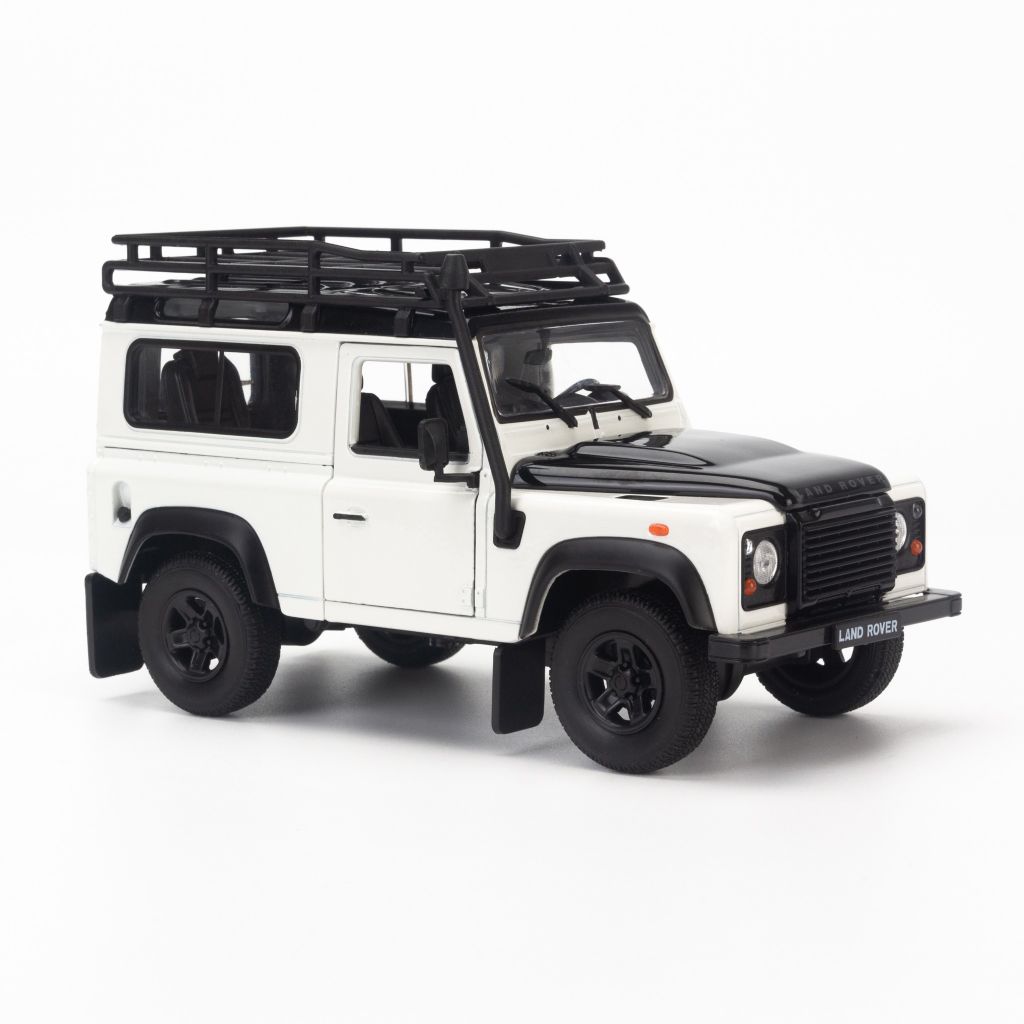 Mô hình xe Land Rover Defender Offroad Edition 1:24 Welly White