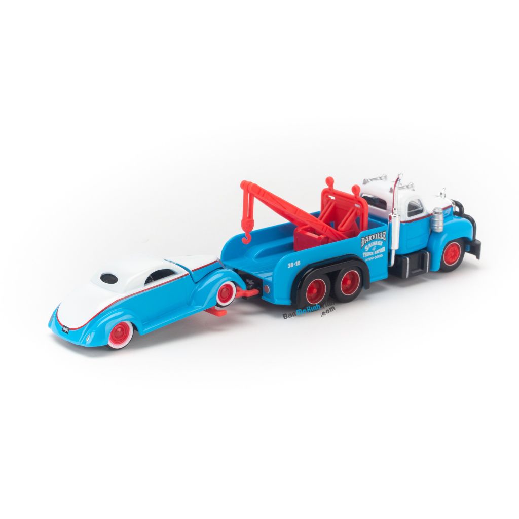 Mô hình xe Mack B-61 1953 + Ford 1937 1:64 Maisto