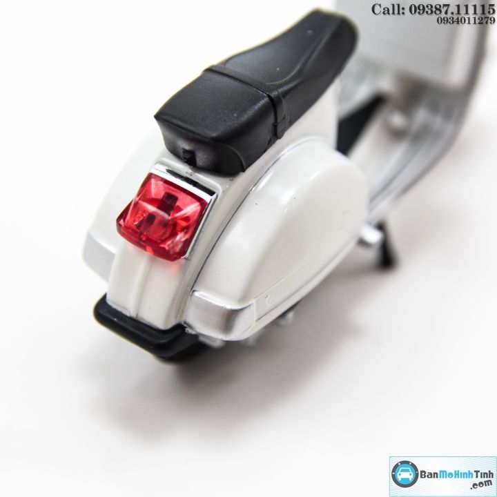 MÔ HÌNH VESPA PX 2016 WHITE 1:18 WELLY