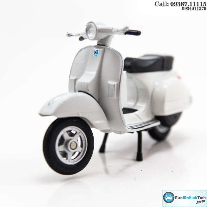 MÔ HÌNH VESPA PX 2016 WHITE 1:18 WELLY
