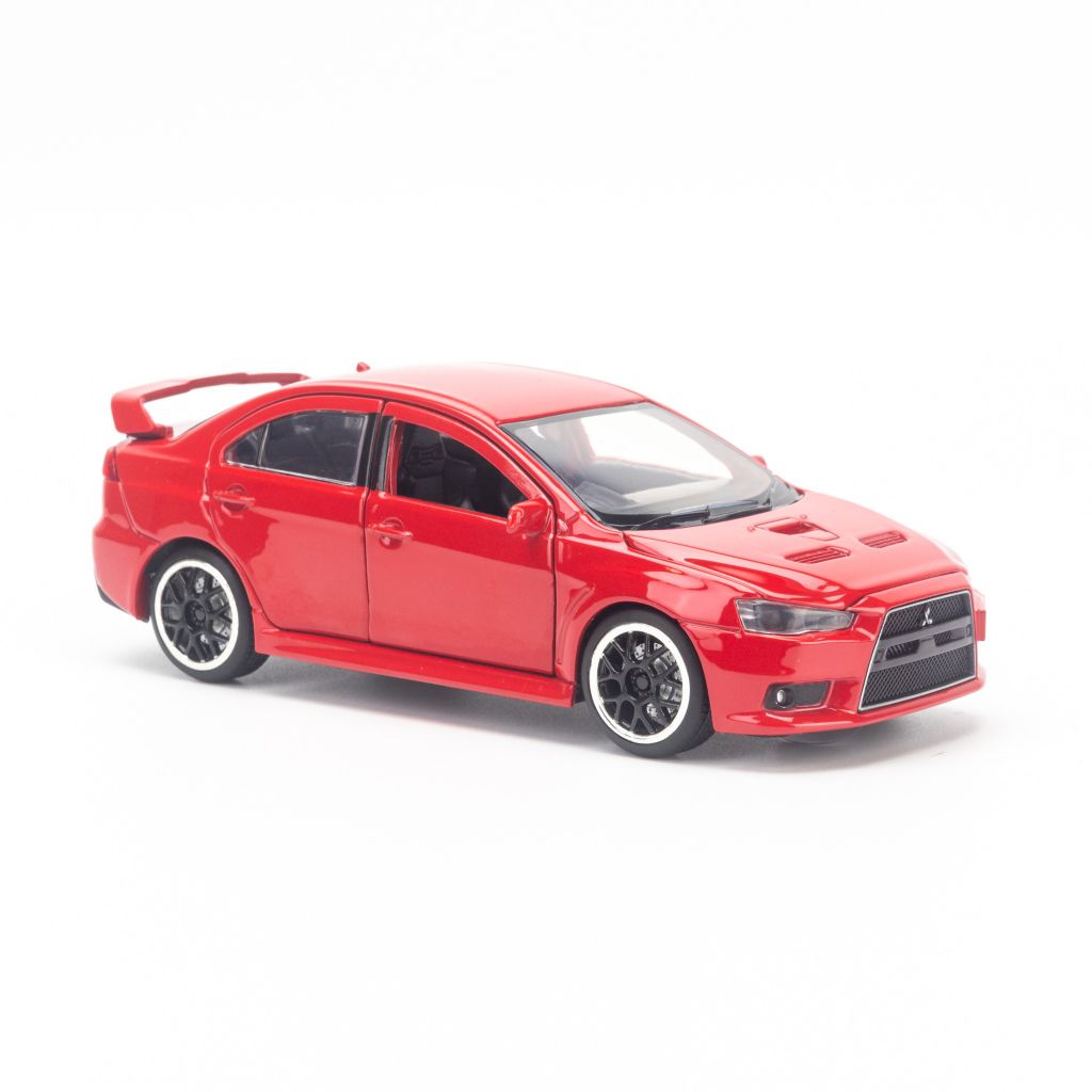 Mô hình xe Mitsubishi Evolution X 1:32 Jackie Kim Red