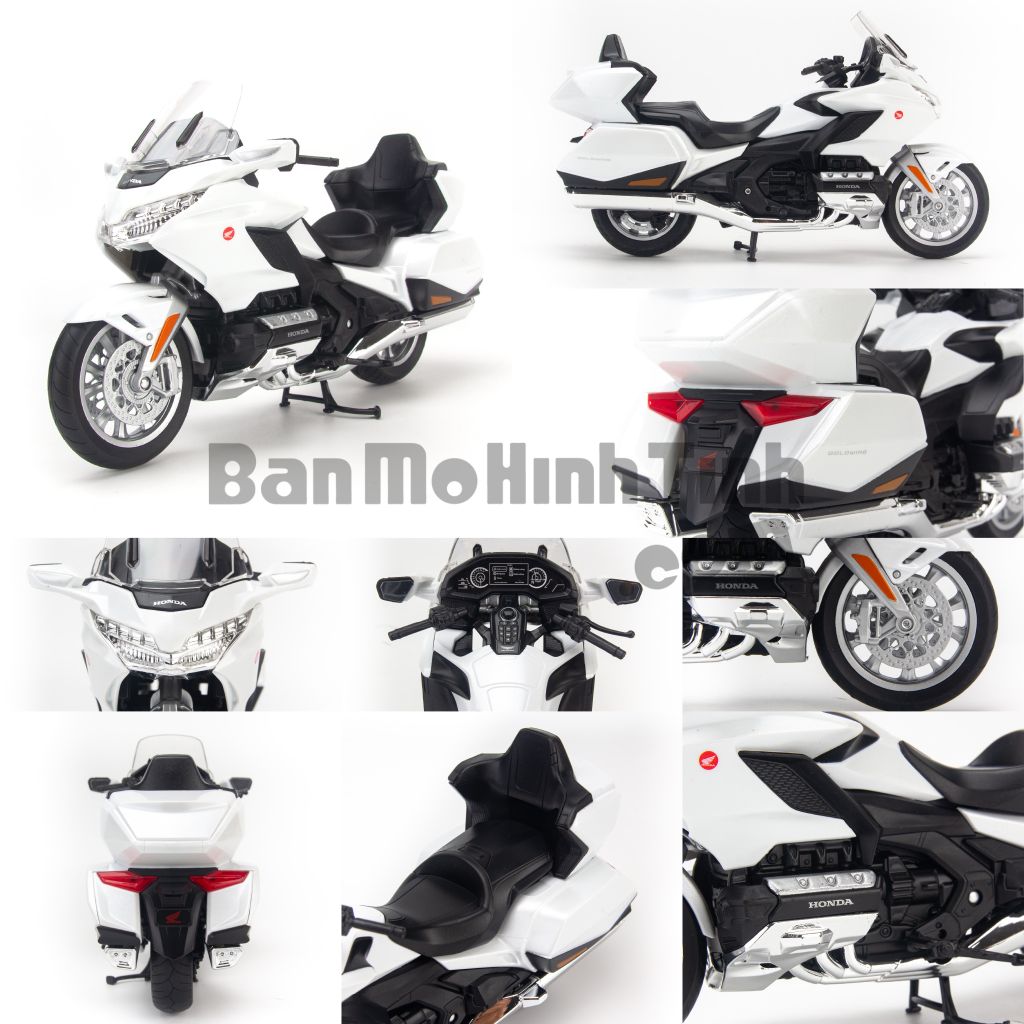 Mô hình xe mô tô Honda Gold Wing Tour 2020 1:12 Welly - 62202T