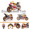 Mô hình xe mô tô Honda Racing Team RV213V Moto GP 26 2018 1:18 Maisto