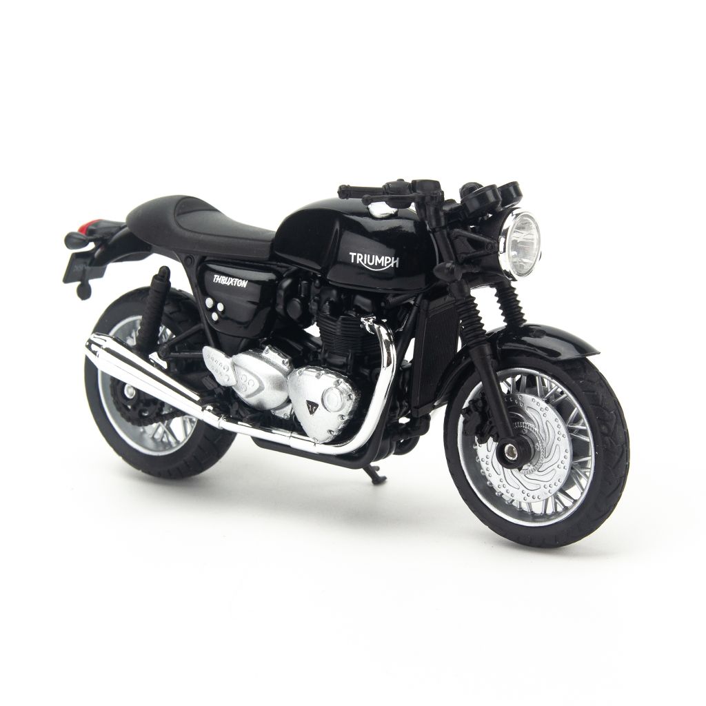 Mô hình xe mô tô Triumph Thruxton 1200 Black 1:18 Welly-12842
