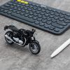 Mô hình xe mô tô Triumph Thruxton 1200 Black 1:18 Welly-12842