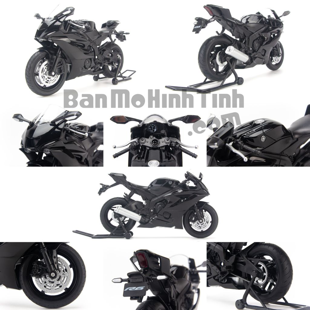 Mô hình xe mô tô Yamaha YZF-R6 2020 1:12 Welly - 62201