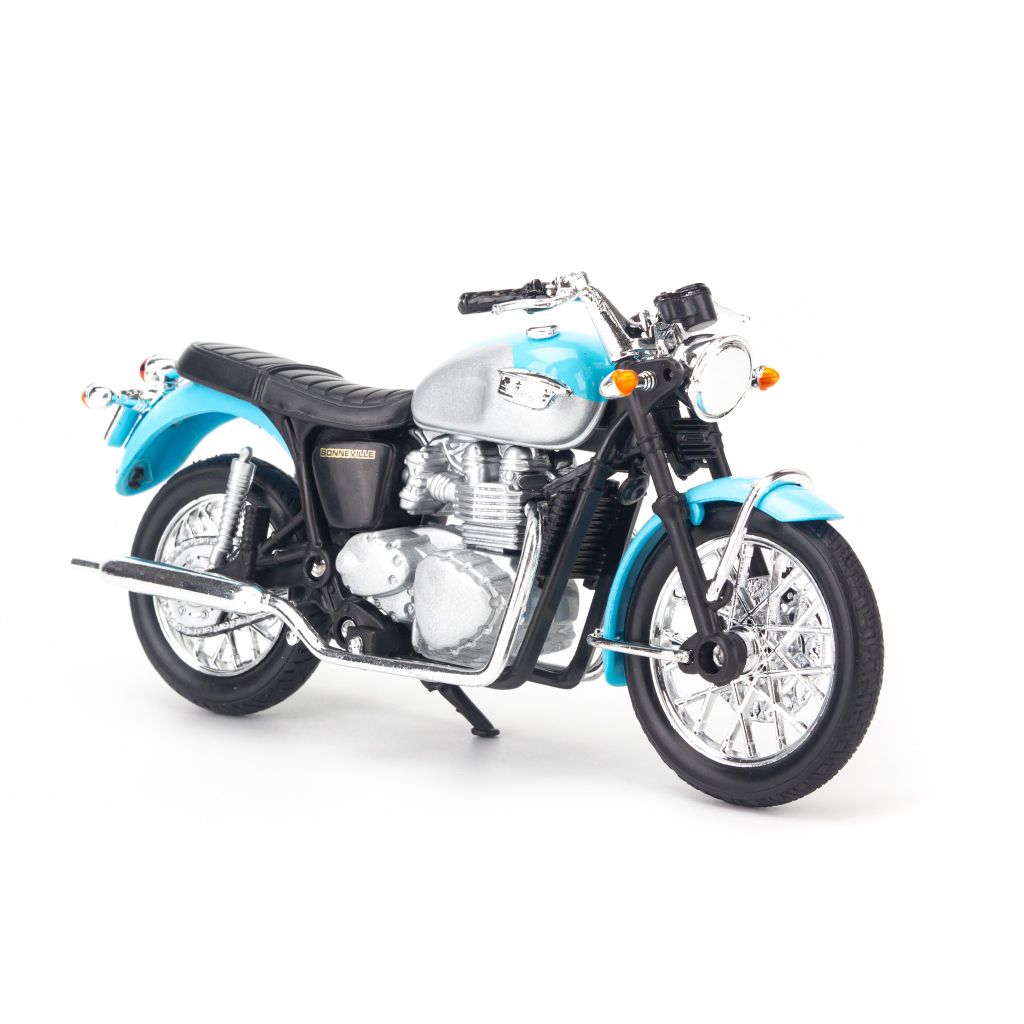 Mô hình xe mô tô Triumph Bonneville 02 1:18 Welly Blue giá rẻ