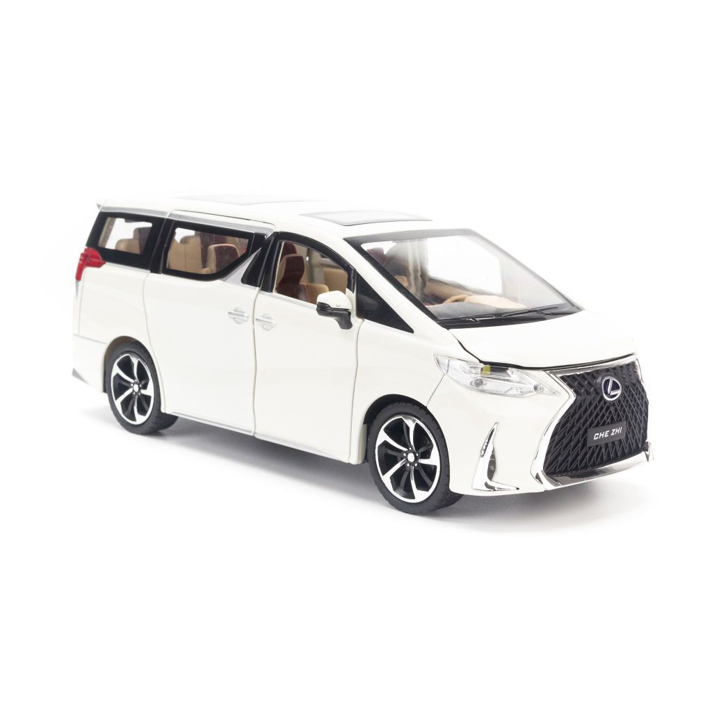 Mô hình xe mpv Lexus LM300 1:24 Chezhi white