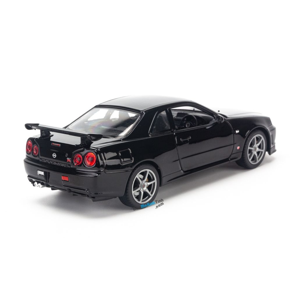 Mô hình xe Nissan Skyline GT-R R34 1:24 Welly - 24108