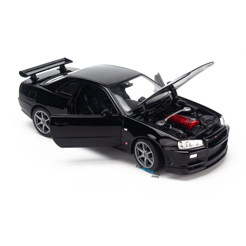 Mô hình xe Nissan Skyline GT-R R34 1:24 Welly - 24108