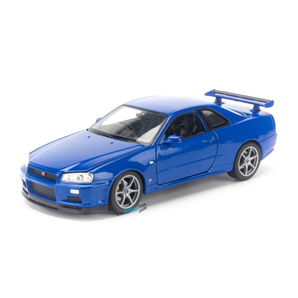 Mô hình xe Nissan Skyline GT-R R34 1:24 Welly - 24108