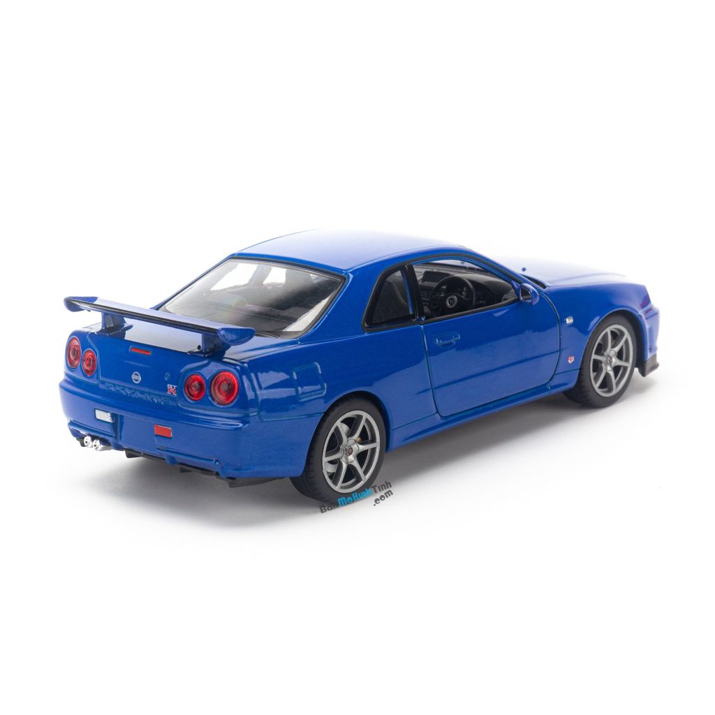 Mô hình xe Nissan Skyline GT-R R34 1:24 Welly - 24108