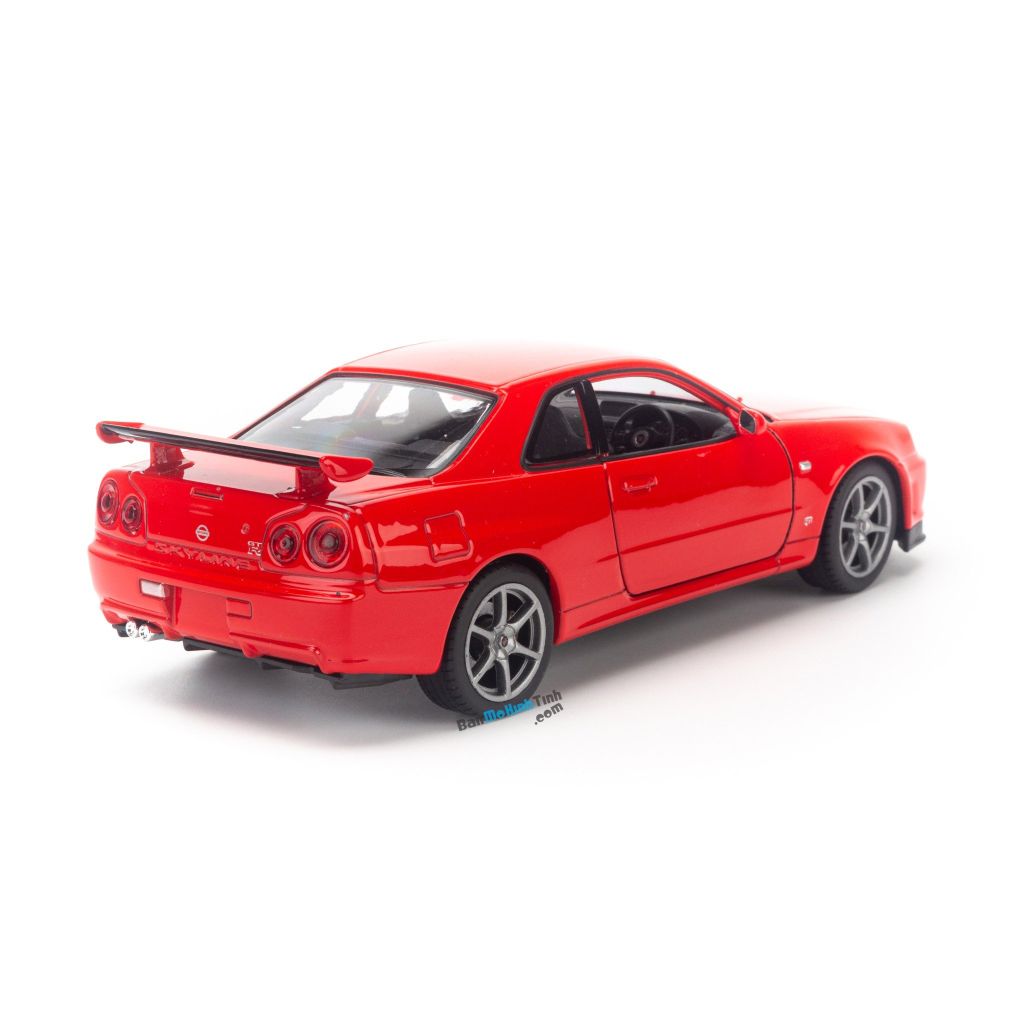 Mô hình xe Nissan Skyline GT-R R34 1:24 Welly - 24108