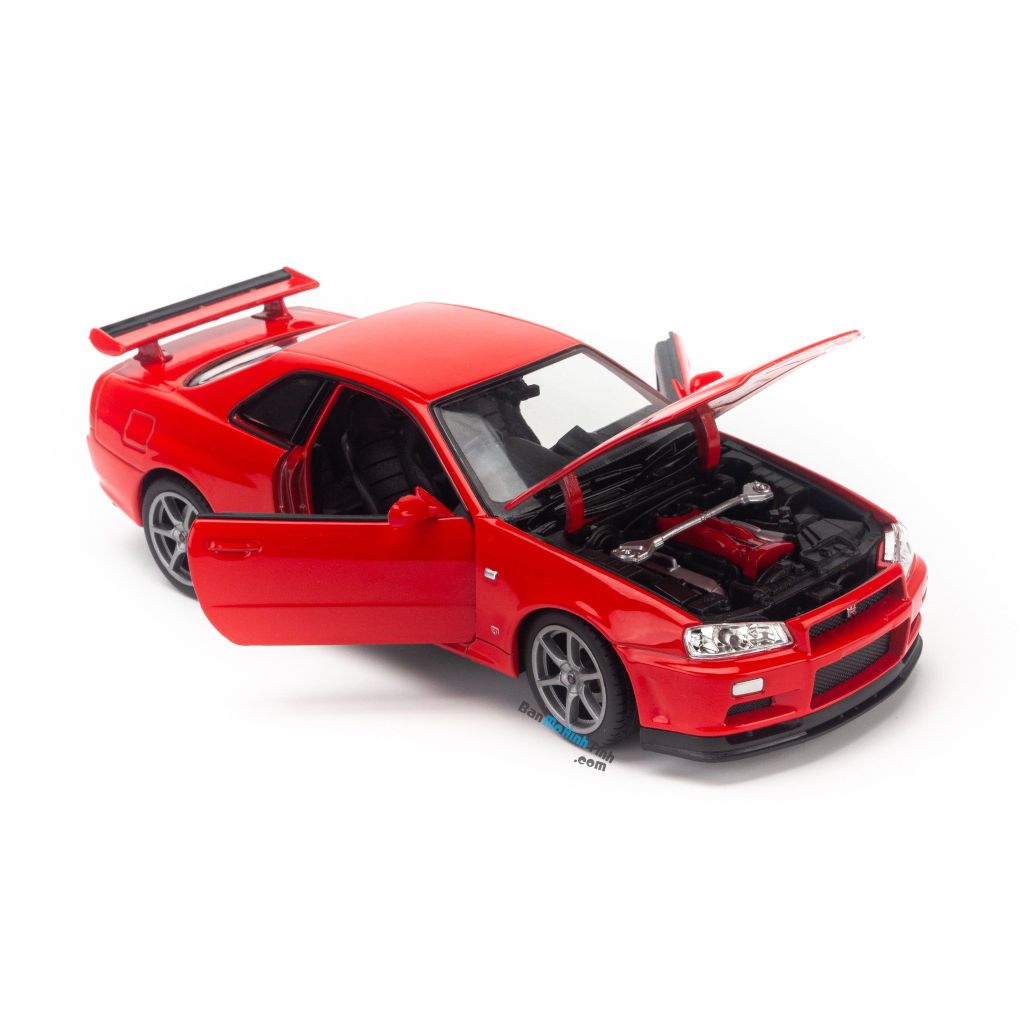 Mô hình xe Nissan Skyline GT-R R34 1:24 Welly - 24108