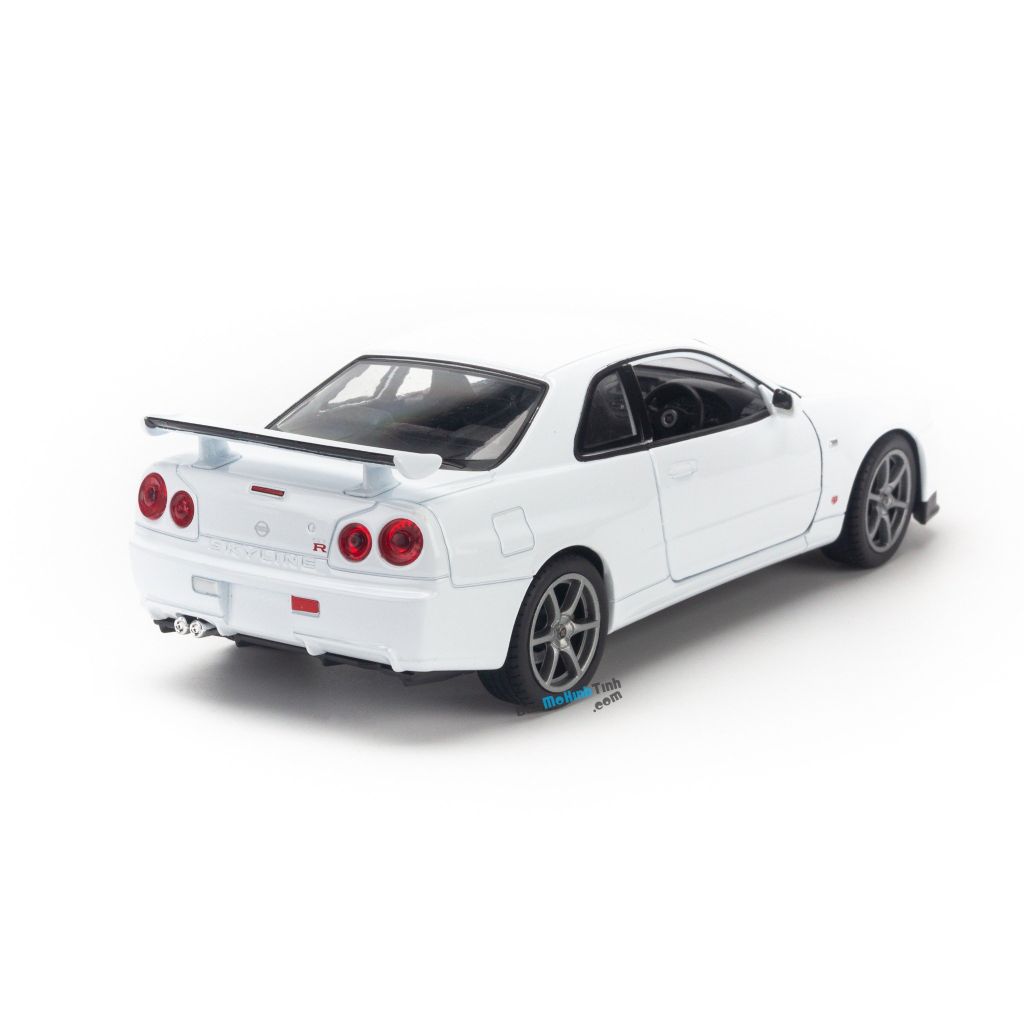 Mô hình xe Nissan Skyline GT-R R34 1:24 Welly - 24108