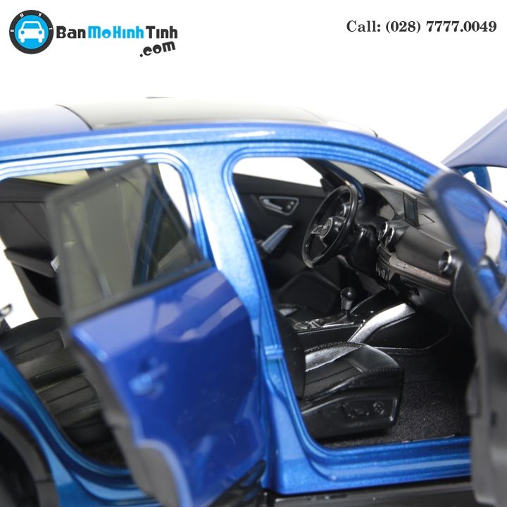 MÔ HÌNH AUDI Q2 BLUE 1:18 DEALER