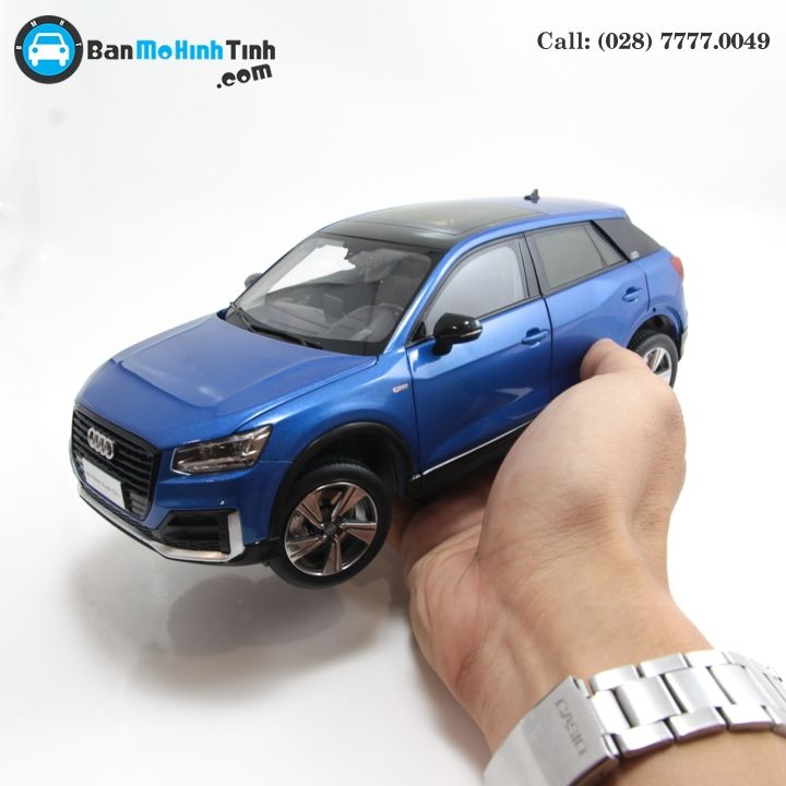 MÔ HÌNH AUDI Q2 BLUE 1:18 DEALER