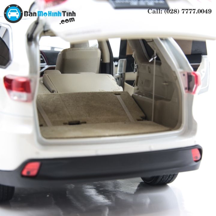 MÔ HÌNH TOYOTA HIGHLANDER 2018 WHITE 1:18 PAUDI