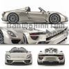 Mô hình xe Porsche 918 Spyder Grey 1:18 Welly-FX 18051C