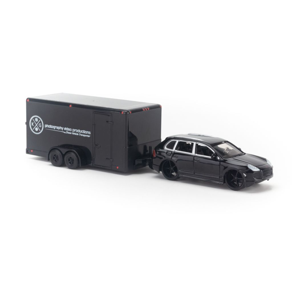 Mô hình xe Porsche Cayenne Trailer Set 1:64 Maisto - 20-15946+20-15008