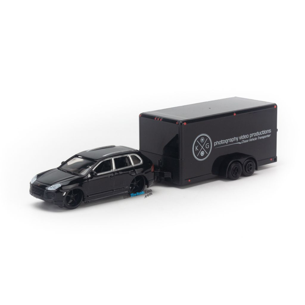 Mô hình xe Porsche Cayenne Trailer Set 1:64 Maisto - 20-15946+20-15008
