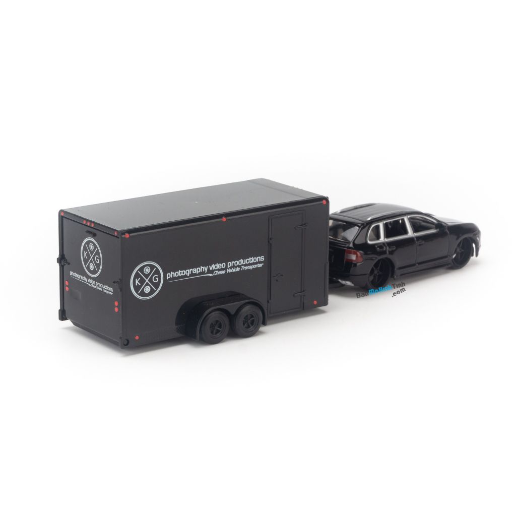 Mô hình xe Porsche Cayenne Trailer Set 1:64 Maisto - 20-15946+20-15008