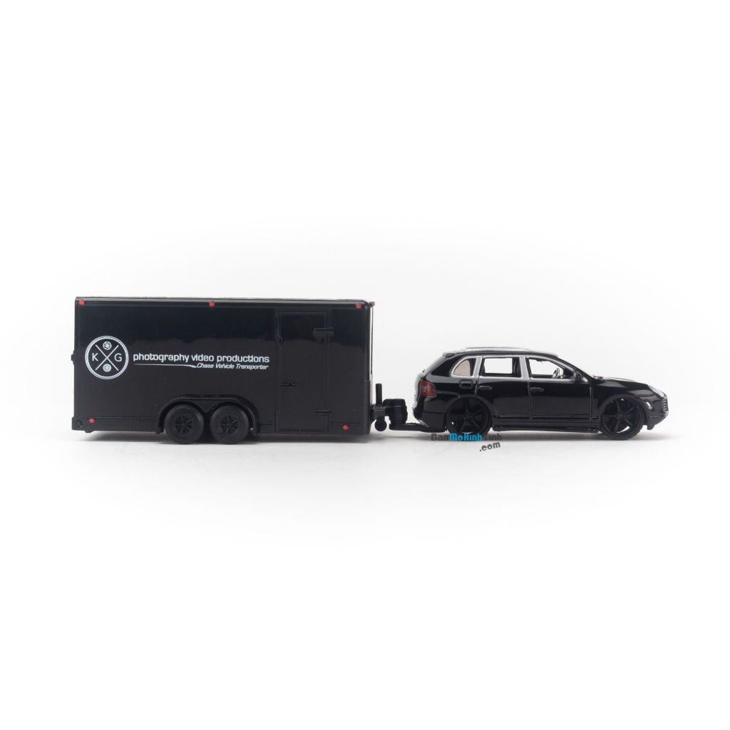 Mô hình xe Porsche Cayenne Trailer Set 1:64 Maisto - 20-15946+20-15008