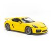 Mô hình xe Porsche Cayman GT4 1:18 Schuco Yellow