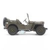 Mô hình xe quân sự Jeep 1941 Willys Convertible 1:18 Welly Green (3)